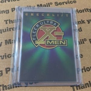 ‘95 X-Men // Fleer Ultra Checklist Card